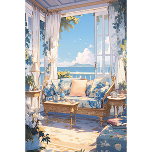 Sun Bedroom 40*60CM (canvas) Full Square Drill Diamond Painting