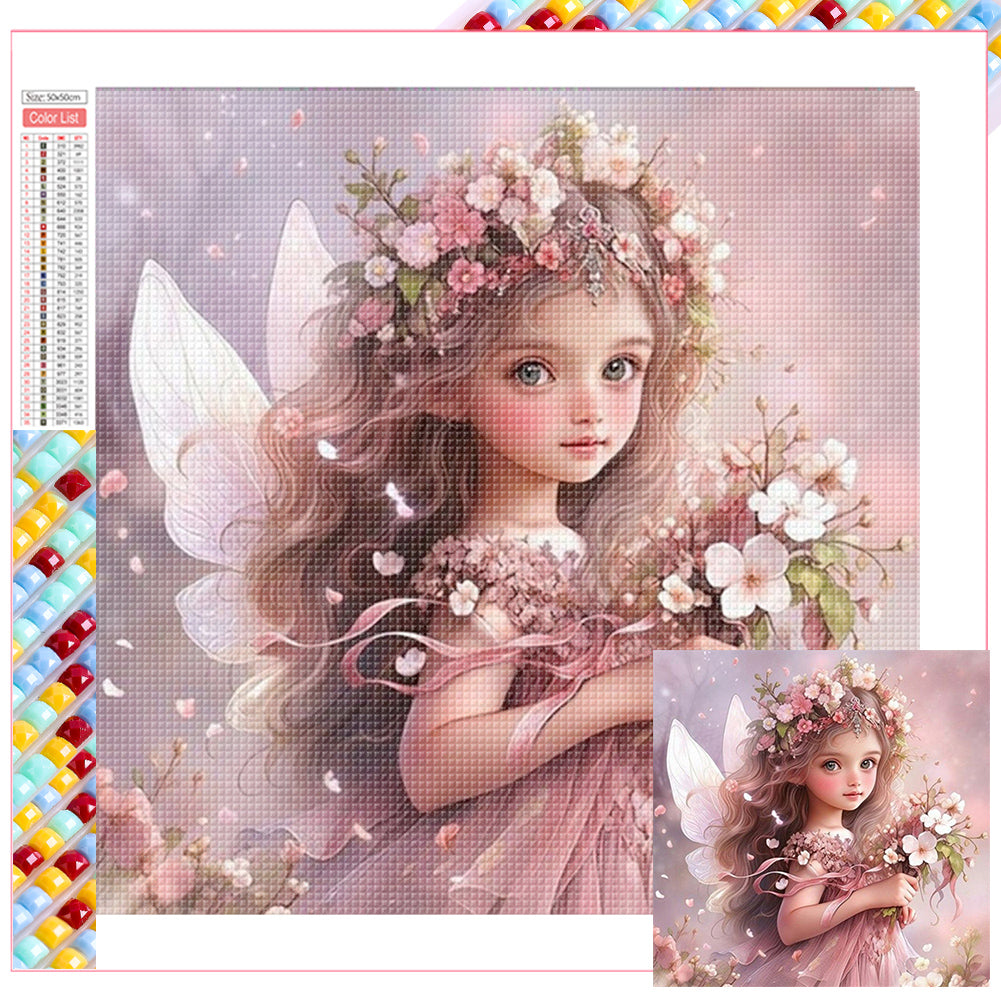 Butterfly Fairy 50*50CM (canvas) Full Square Drill Diamond Painting