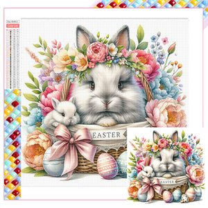 Easter Bunny 40*40CM (canvas) Full Square Drill Diamond Painting