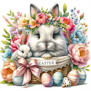 Easter Bunny 40*40CM (canvas) Full Square Drill Diamond Painting