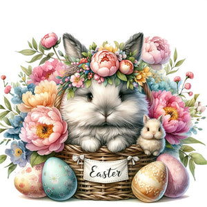 Easter Bunny 40*40CM (canvas) Full Square Drill Diamond Painting