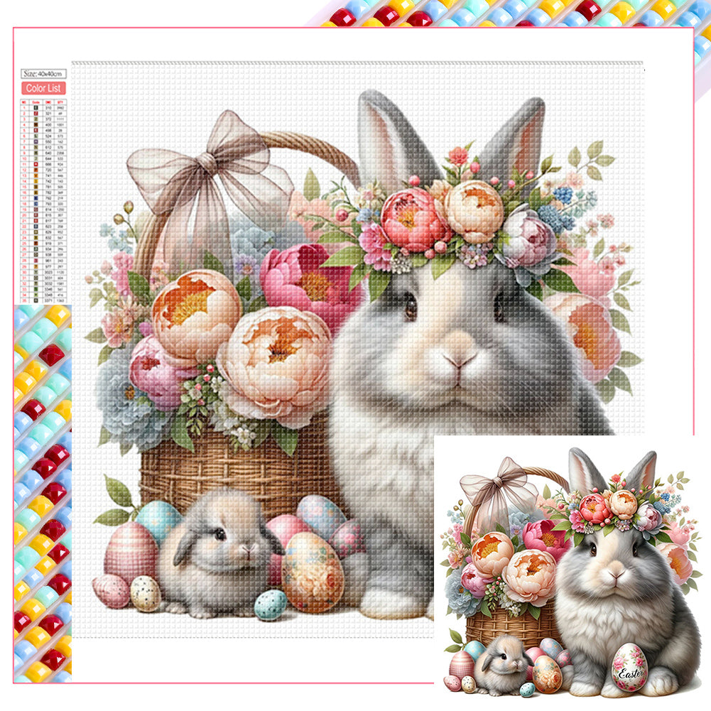 Easter Bunny 40*40CM (canvas) Full Square Drill Diamond Painting