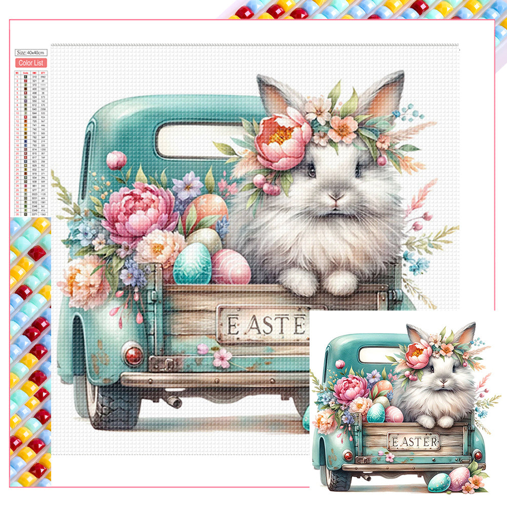 Easter Bunny 40*40CM (canvas) Full Square Drill Diamond Painting