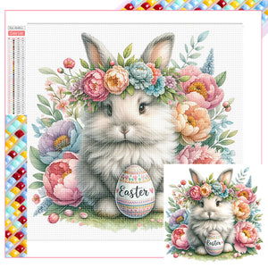 Easter Bunny 40*40CM (canvas) Full Square Drill Diamond Painting