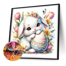 Load image into Gallery viewer, Lop-Eared Rabbit And Easter Eggs 30*30CM (canvas) Full Round Drill Diamond Painting
