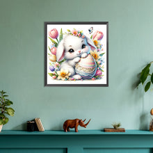 Load image into Gallery viewer, Lop-Eared Rabbit And Easter Eggs 30*30CM (canvas) Full Round Drill Diamond Painting
