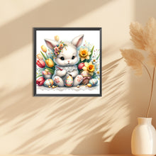 Load image into Gallery viewer, Little Bunny Painting Easter Eggs 30*30CM (canvas) Full Round Drill Diamond Painting
