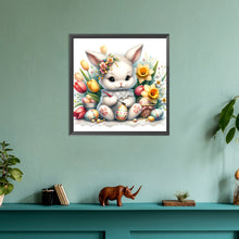 Load image into Gallery viewer, Little Bunny Painting Easter Eggs 30*30CM (canvas) Full Round Drill Diamond Painting
