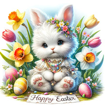 Load image into Gallery viewer, Happy Easter Bunny 30*30CM (canvas) Full Round Drill Diamond Painting
