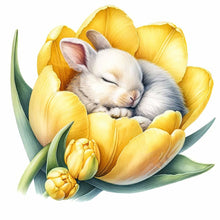 Load image into Gallery viewer, Budding Rabbit 30*30CM (canvas) Full Round Drill Diamond Painting
