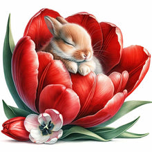 Load image into Gallery viewer, Budding Rabbit 30*30CM (canvas) Full Round Drill Diamond Painting
