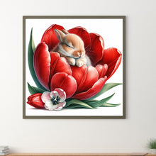 Load image into Gallery viewer, Budding Rabbit 30*30CM (canvas) Full Round Drill Diamond Painting
