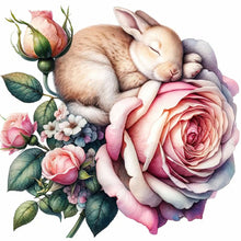 Load image into Gallery viewer, Budding Rabbit 30*30CM (canvas) Full Round Drill Diamond Painting
