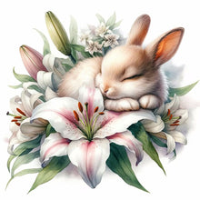 Load image into Gallery viewer, Budding Rabbit 30*30CM (canvas) Full Round Drill Diamond Painting
