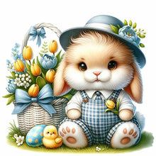 Load image into Gallery viewer, Cartoon Bunny 30*30CM (canvas) Full Round Drill Diamond Painting
