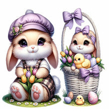 Load image into Gallery viewer, Cartoon Bunny 30*30CM (canvas) Full Round Drill Diamond Painting
