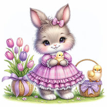 Load image into Gallery viewer, Cartoon Bunny 30*30CM (canvas) Full Round Drill Diamond Painting
