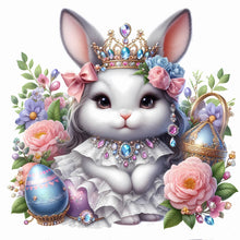 Load image into Gallery viewer, Jewelry Bunny 30*30CM (canvas) Full Round Drill Diamond Painting
