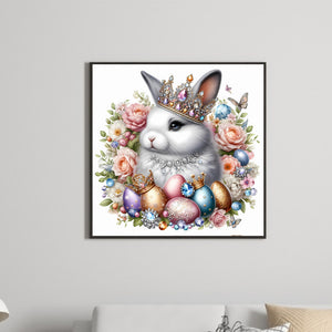 Jewelry Bunny 30*30CM (canvas) Full Round Drill Diamond Painting