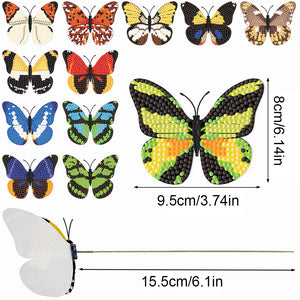 Diamond Painting Butterfly Garden Stake Patio Yard Decor DIY Crafts Kits for Kid