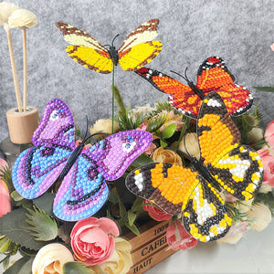 Diamond Painting Butterfly Garden Stake Patio Yard Decor DIY Crafts Kits for Kid