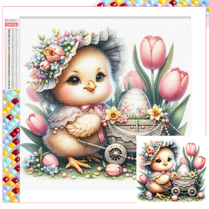 Easter Chick 30*30CM (canvas) Full Square Drill Diamond Painting