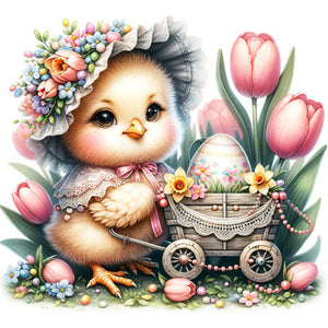 Easter Chick 30*30CM (canvas) Full Square Drill Diamond Painting