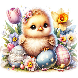 Easter Chick 30*30CM (canvas) Full Square Drill Diamond Painting