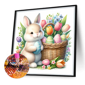 Easter Gnomes And Animals 30*30CM (canvas) Full Square Drill Diamond Painting