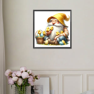 Easter Gnomes And Animals 30*30CM (canvas) Full Square Drill Diamond Painting