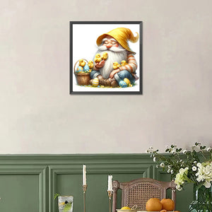 Easter Gnomes And Animals 30*30CM (canvas) Full Square Drill Diamond Painting