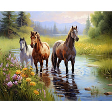 Load image into Gallery viewer, Horse 40*50CM (canvas) Full Square Drill Diamond Painting
