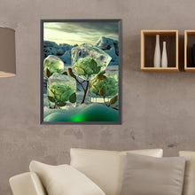 Load image into Gallery viewer, Frozen Green Rose 30*40CM (canvas) Full Round Drill Diamond Painting
