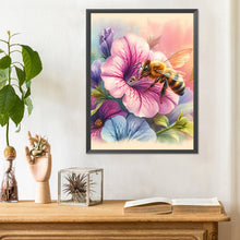 Load image into Gallery viewer, Flower Bee 30*40CM (canvas) Full Round Drill Diamond Painting
