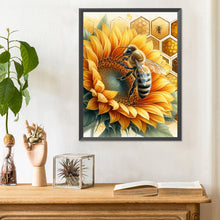 Load image into Gallery viewer, Flower Bee 30*40CM (canvas) Full Round Drill Diamond Painting
