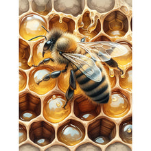 Load image into Gallery viewer, Flower Bee 30*40CM (canvas) Full Round Drill Diamond Painting
