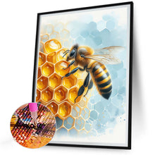 Load image into Gallery viewer, Flower Bee 30*40CM (canvas) Full Round Drill Diamond Painting
