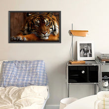 Load image into Gallery viewer, Tiger 50*30CM (canvas) Full Round Drill Diamond Painting
