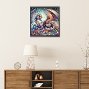 Jewel Pteranodon 30*30CM (canvas) Partial Special-Shaped Drill Diamond Painting