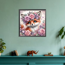 Load image into Gallery viewer, Rose Fox 30*30CM (canvas) Full Round Drill Diamond Painting
