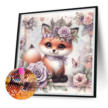 Load image into Gallery viewer, Rose Fox 30*30CM (canvas) Full Round Drill Diamond Painting
