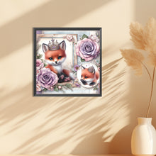 Load image into Gallery viewer, Rose Fox 30*30CM (canvas) Full Round Drill Diamond Painting
