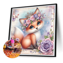 Load image into Gallery viewer, Rose Fox 30*30CM (canvas) Full Round Drill Diamond Painting
