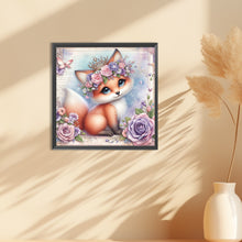 Load image into Gallery viewer, Rose Fox 30*30CM (canvas) Full Round Drill Diamond Painting
