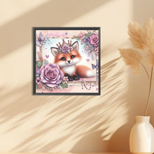 Load image into Gallery viewer, Rose Fox 30*30CM (canvas) Full Round Drill Diamond Painting
