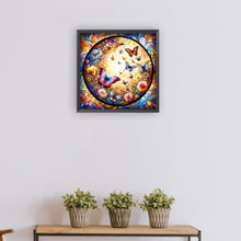 Load image into Gallery viewer, Glass Painting Butterfly Bush 30*30CM (canvas) Full Round Drill Diamond Painting
