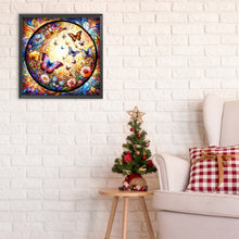 Load image into Gallery viewer, Glass Painting Butterfly Bush 30*30CM (canvas) Full Round Drill Diamond Painting
