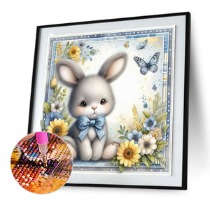 Gray Rabbit 30*30CM (canvas) Full Round Drill Diamond Painting