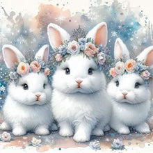 Load image into Gallery viewer, Three Rabbits 30*30CM (canvas) Full Round Drill Diamond Painting
