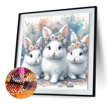 Load image into Gallery viewer, Three Rabbits 30*30CM (canvas) Full Round Drill Diamond Painting
